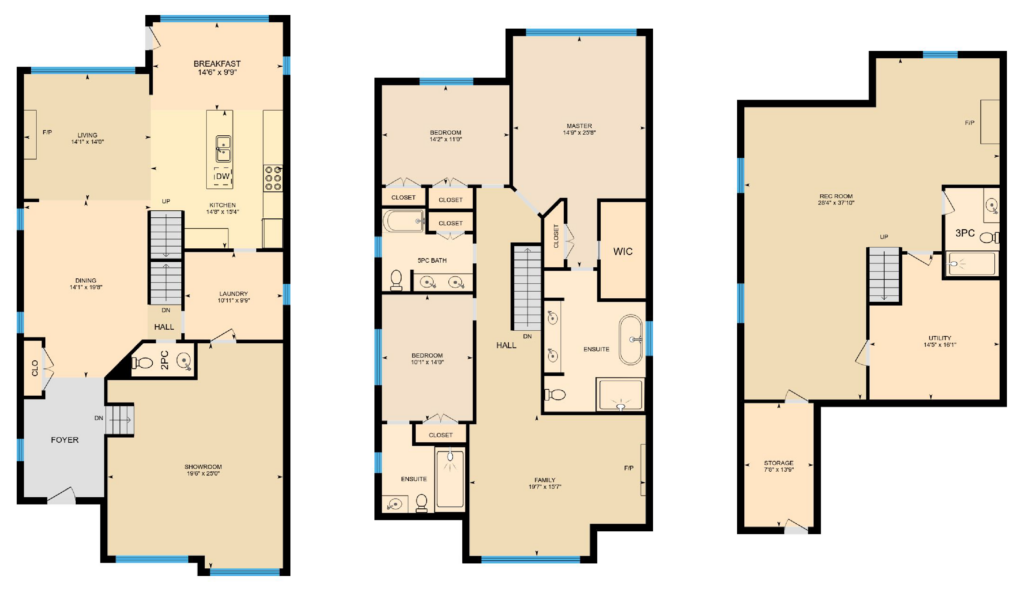 iGUIDE Floor_Plan_Multi_Warm